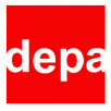 A red logo with the word depa on it, showcasing PVC Corner & Wall Guard Protection Solutions from Warrior WPS.