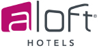 A logo for aloft hotels that highlights PVC Corner & Wall Guard Protection Solutions.